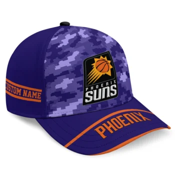 Phoenix Suns Cap - Custom Pixel Camo Purple