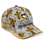 pittsburgh-penguins-cap-customized-damask-pattern-yellow-white-best-selling.webp