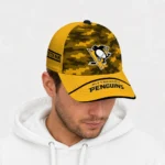 pittsburgh-penguins-cap-personalized-pixel-camo-yellow-best-selling.webp