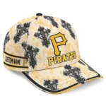 pittsburgh-pirates-cap-customized-damask-pattern-black-white-best-selling.webp