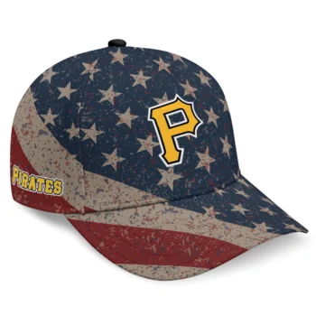 Pittsburgh Pirates Cap - Customized Distressed Stars Navy