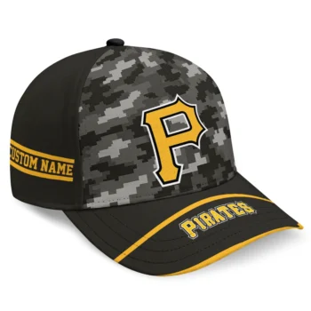 Pittsburgh Pirates Cap - Personalized Pixel Camo Black