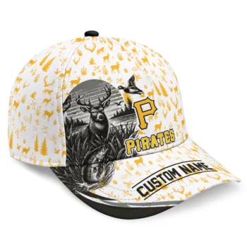 Pittsburgh Pirates Cap - Personalized Toile Pattern Black White