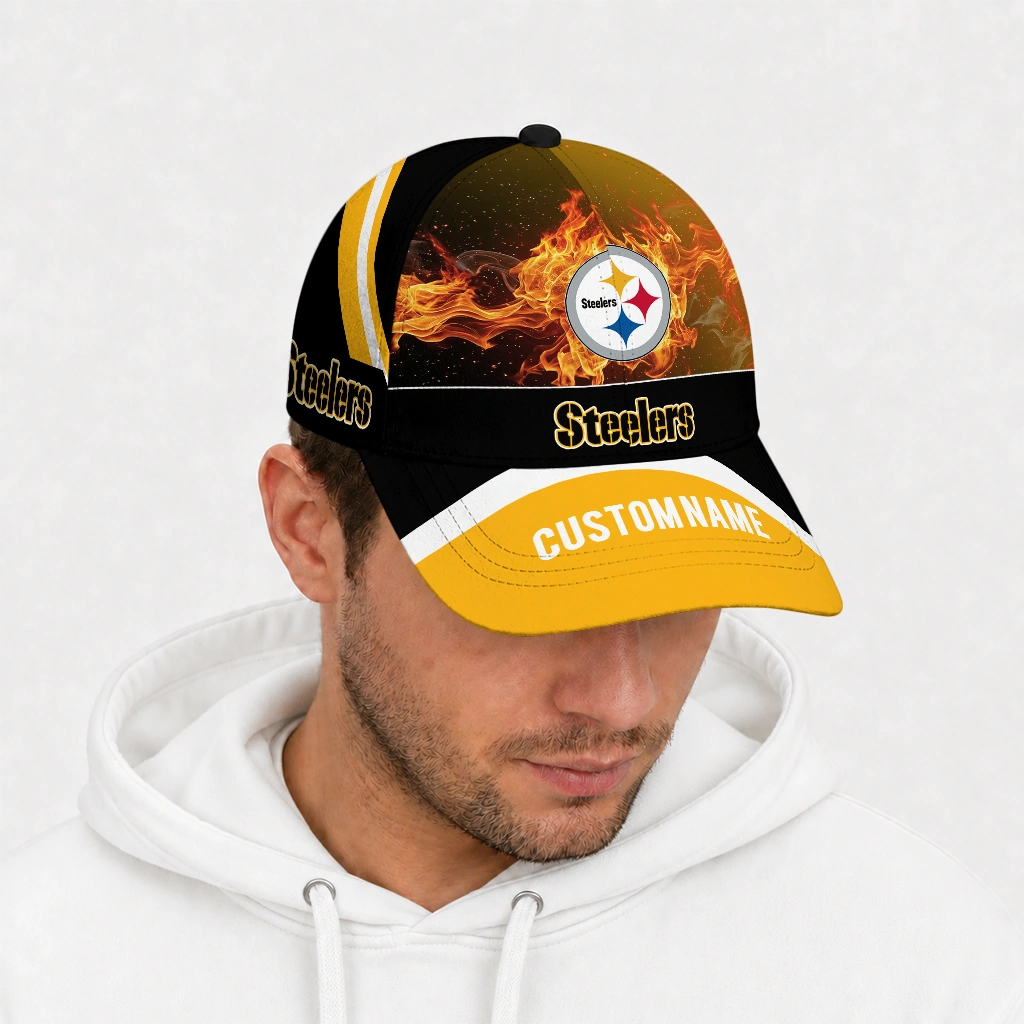 pittsburgh-steelers-cap-personalized-blazing-fire-gold-new-arrival.webp