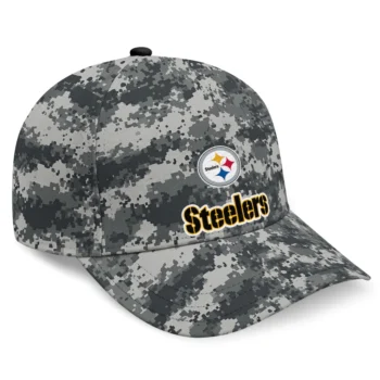 Pittsburgh Steelers Cap - Personalized Digital Camo Gray