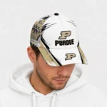 purdue-boilermakers-cap-personalized-grunge-cross-gold-white-best-selling.webp