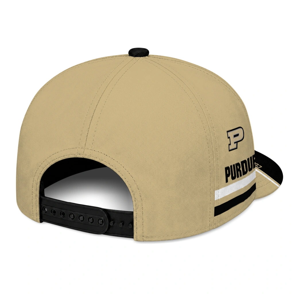 purdue-boilermakers-cap-personalized-tropical-floral-gold-fashion-forward.webp