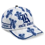 rice-owls-cap-personalized-damask-pattern-navy-blue-white-best-selling.webp