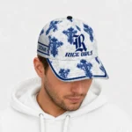 rice-owls-cap-personalized-damask-pattern-navy-blue-white-best-selling.webp