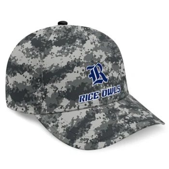 Rice Owls Cap - Personalized Digital Camo Gray