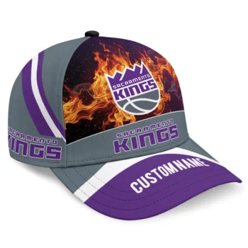 Sacramento Kings Cap - Custom Blazing Fire Purple