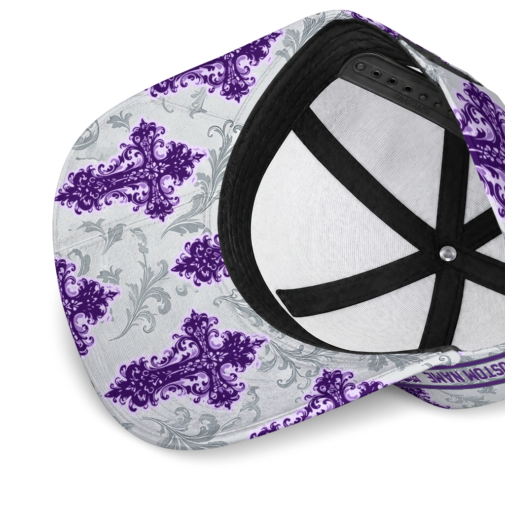 sacramento-kings-cap-customized-damask-pattern-purple-white-high-quality.webp