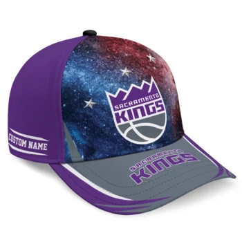 Sacramento Kings Cap - Personalized Galaxy Nebula Purple
