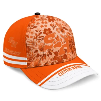 Sam Houston Bearkats Cap - Custom Tropical Floral Orange