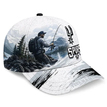 San Antonio Spurs Cap - Custom Photo Realistic Silver White