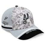 san-antonio-spurs-cap-customized-tropical-floral-silver-best-selling.webp