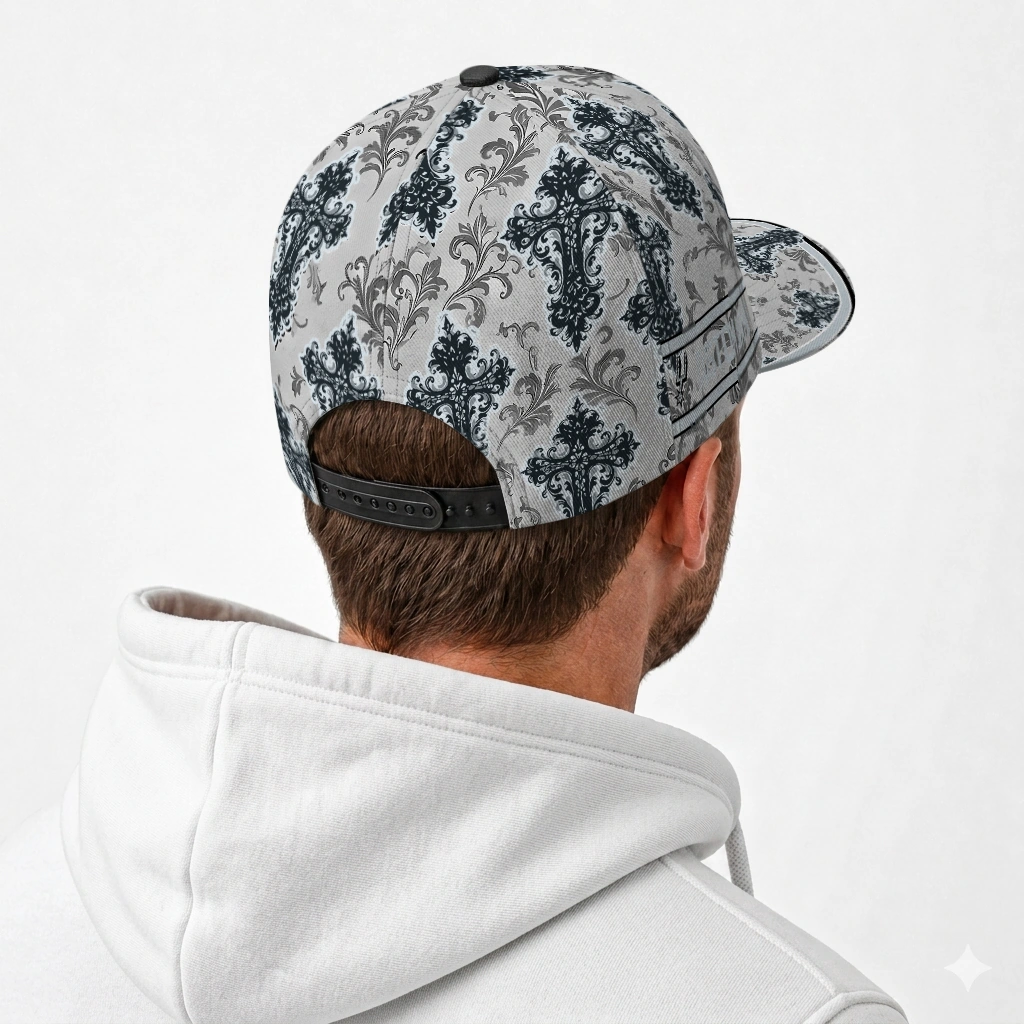 san-antonio-spurs-cap-personalized-damask-pattern-silver-white-latest-model.webp