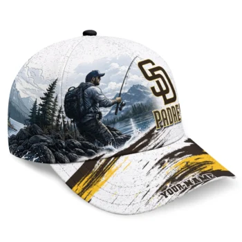 San Diego Padres Cap - Custom Photo Realistic Brown White