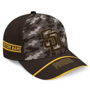 San Diego Padres Cap - Custom Pixel Camo Brown