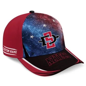 San Diego State Aztecs Cap - Custom Galaxy Nebula Red