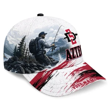 San Diego State Aztecs Cap - Custom Photo Realistic Red White