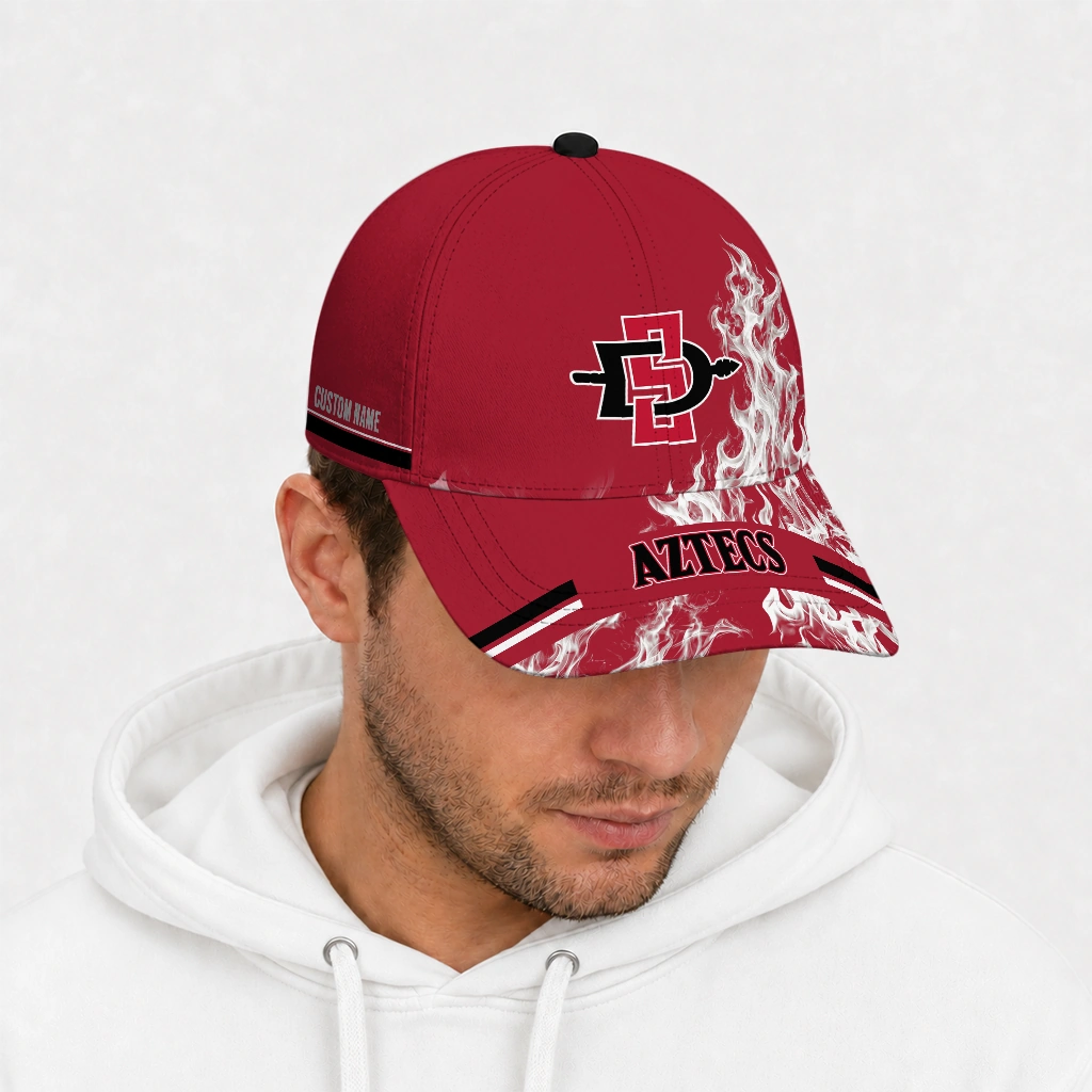 san-diego-state-aztecs-cap-custom-smoke-flames-red-new-arrival.webp