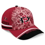 san-diego-state-aztecs-cap-custom-tropical-floral-red-best-selling.webp