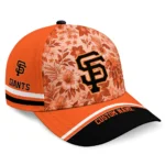 san-francisco-giants-cap-personalized-tropical-floral-orange-best-selling.webp