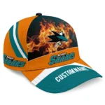 san-jose-sharks-cap-customized-blazing-fire-teal-best-selling.webp