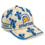 san-jose-state-spartans-cap-personalized-damask-pattern-blue-white-best-selling.webp