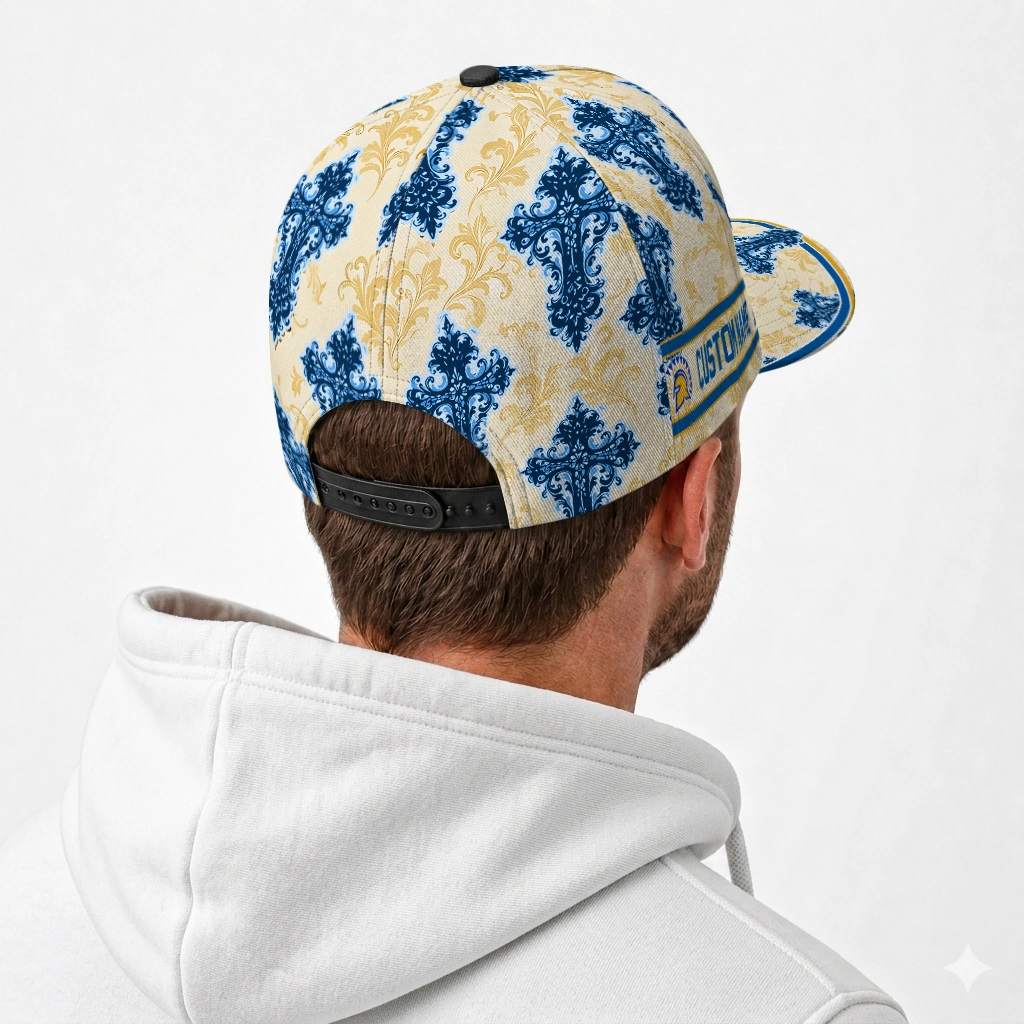 san-jose-state-spartans-cap-personalized-damask-pattern-blue-white-latest-model.webp