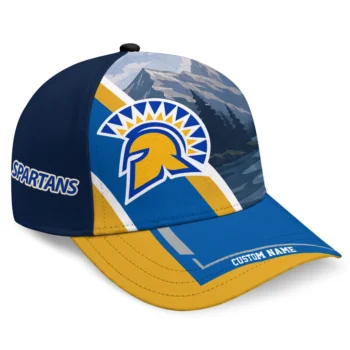 San Jose State Spartans Cap - Personalized Diagonal Slash Blue