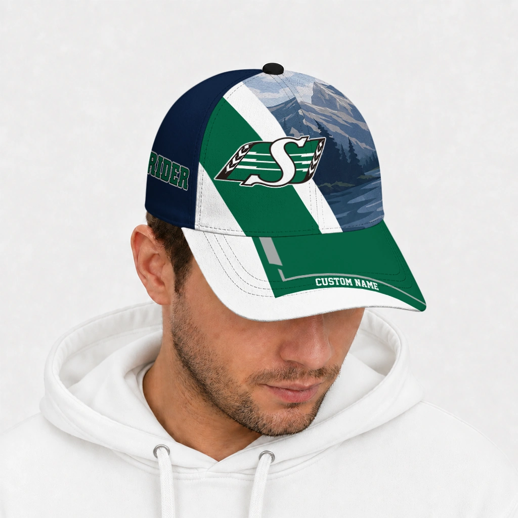saskatchewan-roughriders-cap-customized-diagonal-slash-green-new-arrival.webp
