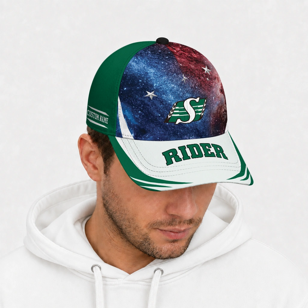 saskatchewan-roughriders-cap-customized-galaxy-nebula-green-new-arrival.webp