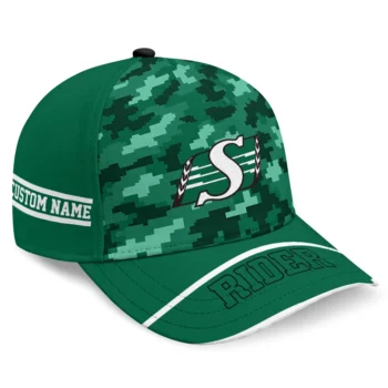 Saskatchewan Roughriders Cap - Customized Pixel Camo Green