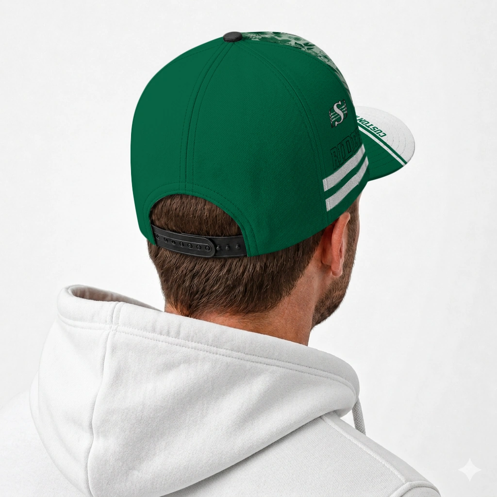 saskatchewan-roughriders-cap-customized-tropical-floral-green-latest-model.webp
