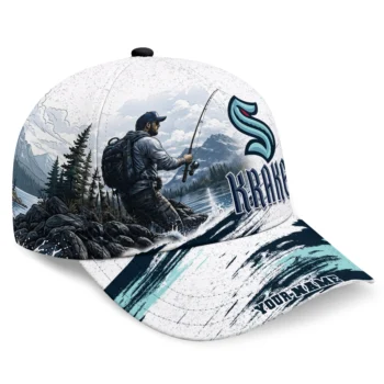 Seattle Kraken Cap - Customized Photo Realistic Blue White