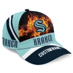seattle-kraken-cap-personalized-blazing-fire-blue-best-selling.webp