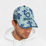 seattle-mariners-cap-customized-damask-pattern-navy-blue-white-best-selling.webp