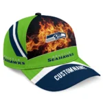 seattle-seahawks-cap-customized-blazing-fire-blue-best-selling.webp