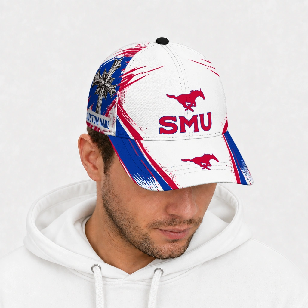 smu-mustangs-cap-personalized-grunge-cross-blue-white-new-arrival.webp