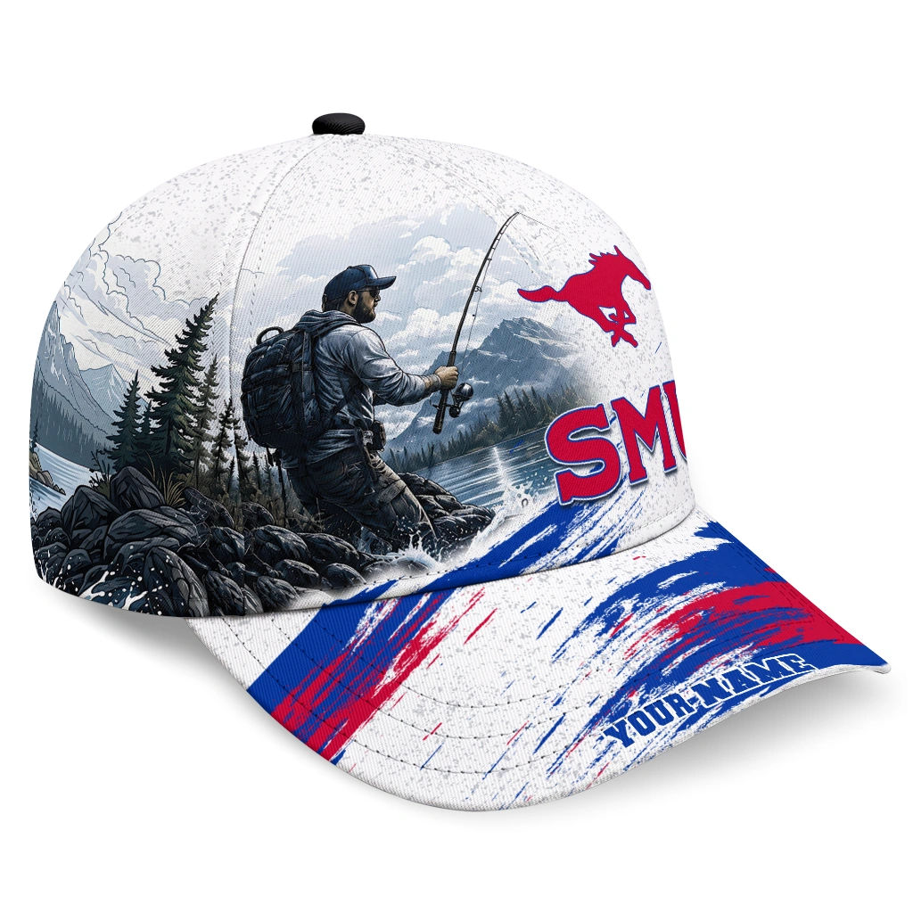 smu-mustangs-cap-personalized-photo-realistic-blue-white-best-selling.webp smu mustangs cap personalized photo realistic blue white best selling