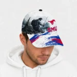 smu-mustangs-cap-personalized-photo-realistic-blue-white-best-selling.webp