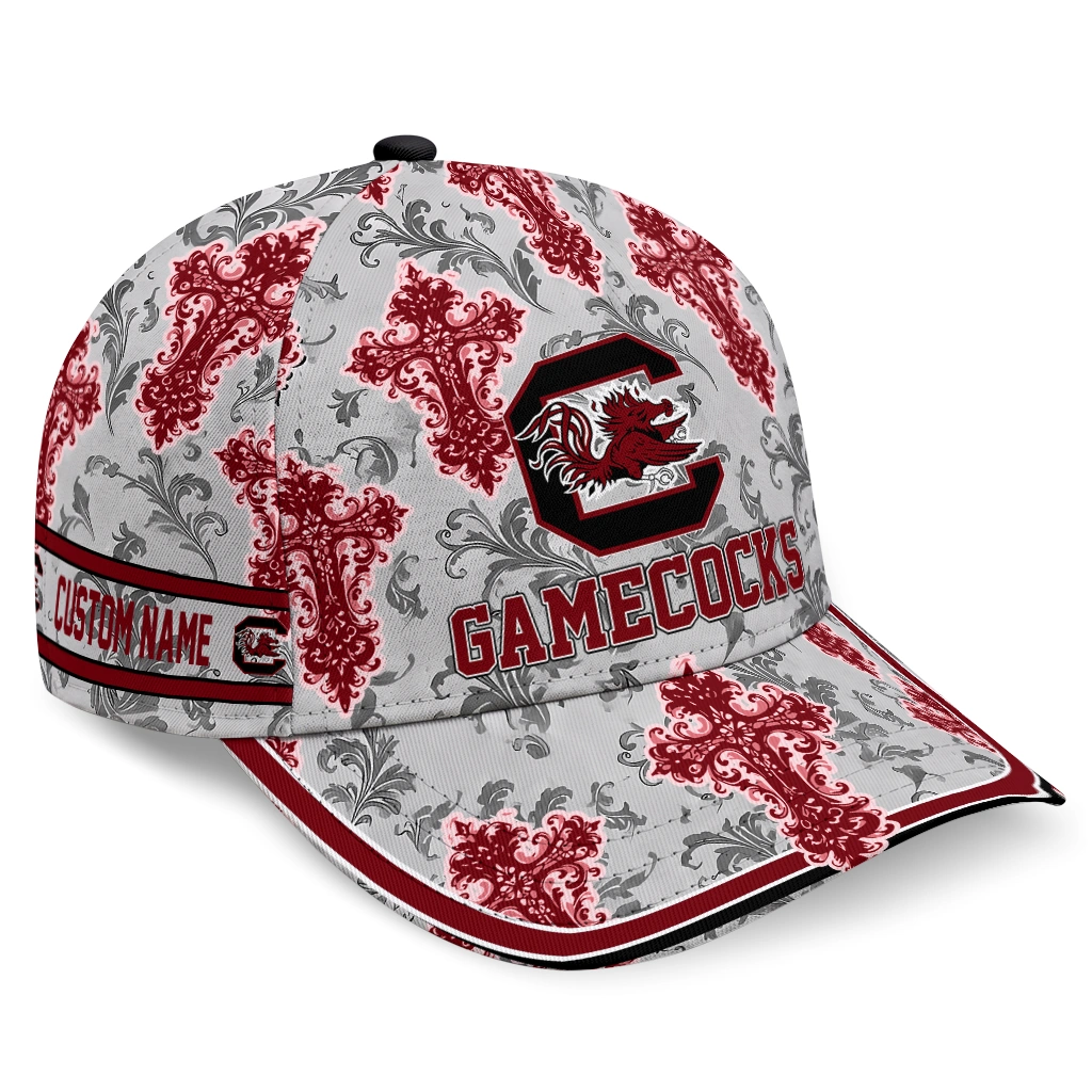 south-carolina-gamecocks-cap-personalized-damask-pattern-garnet-white-best-selling.webp south carolina gamecocks cap personalized damask pattern garnet white best selling