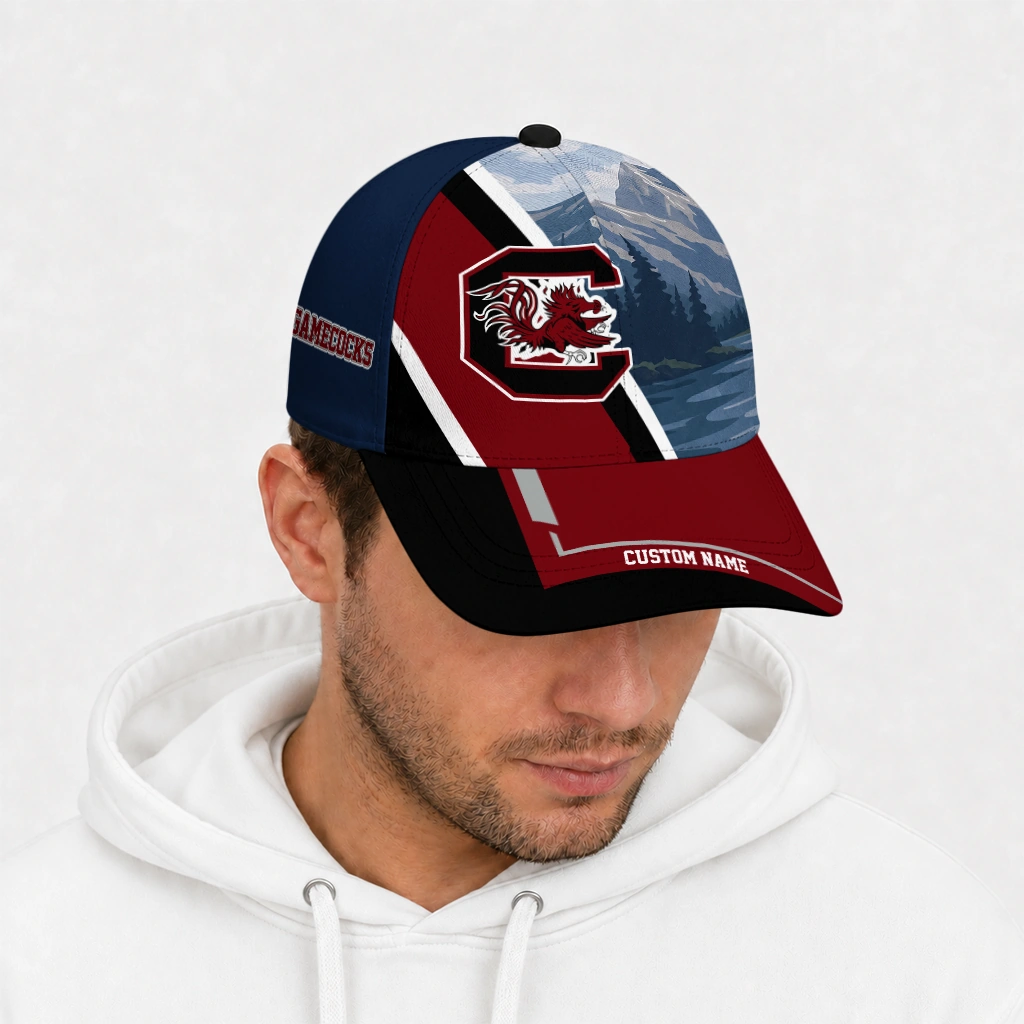 south-carolina-gamecocks-cap-personalized-diagonal-slash-garnet-new-arrival.webp