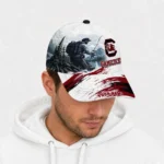 south-carolina-gamecocks-cap-personalized-photo-realistic-garnet-white-best-selling.webp