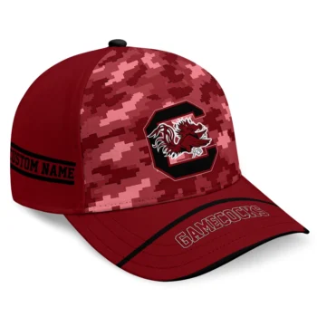South Carolina Gamecocks Cap - Personalized Pixel Camo Garnet
