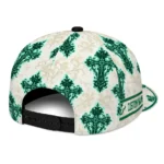 south-florida-bulls-cap-personalized-damask-pattern-green-white-best-selling.webp