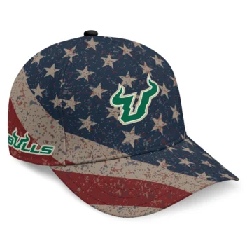 South Florida Bulls Cap - Personalized Distressed Stars Navy