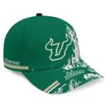 south-florida-bulls-cap-personalized-smoke-flames-green-best-selling.webp